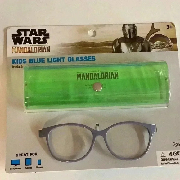 Star Wars The Mandalorian Kids Blue Light Glasses New In Package - Picture 1 of 2